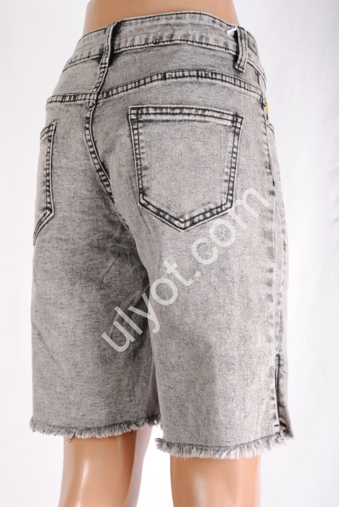 Фото 1 ШОРТЫ NEW JEANS (25-30) СЕРЫЙ 3007