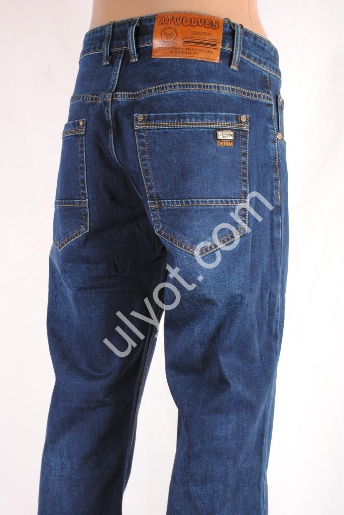 ДЖИНСЫ ATWOLVES (32-38) СИНИЙ 6301
