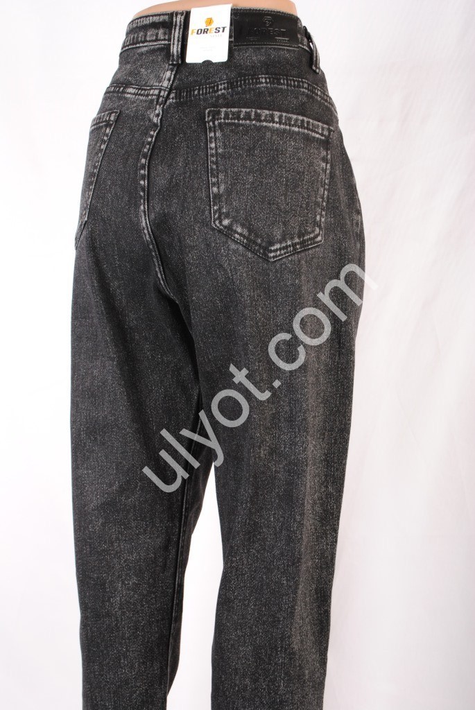 ДЖИНСИ FOREST JEANS (32-42) ГРАФІТ ФЛІС 3338