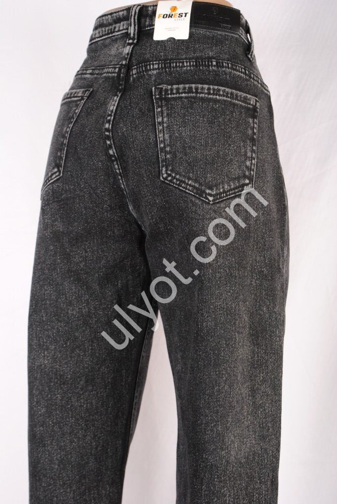 ДЖИНСИ FOREST JEANS (31-38) ГРАФІТ БАЙКА 3337