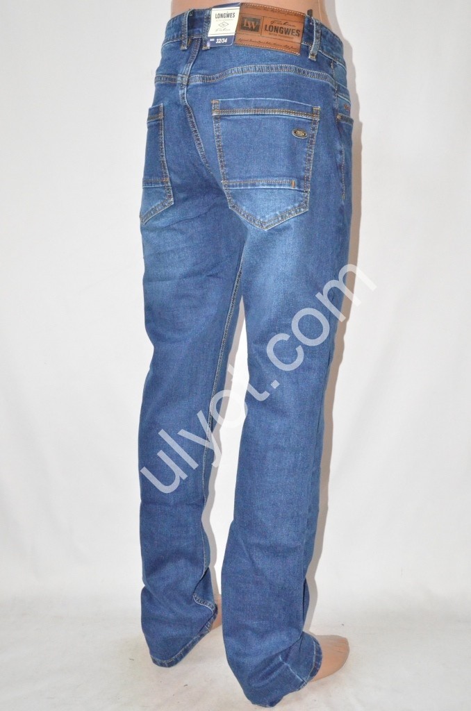 Фото 3 ДЖИНСЫ LONGWES (32-38) СИНИЙ 8643