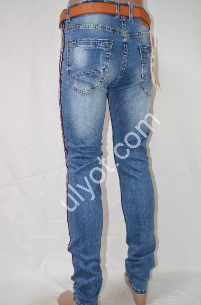 Фото 3 ДЖИНСИ RESALSA (27-33) СИНІЙ 10079