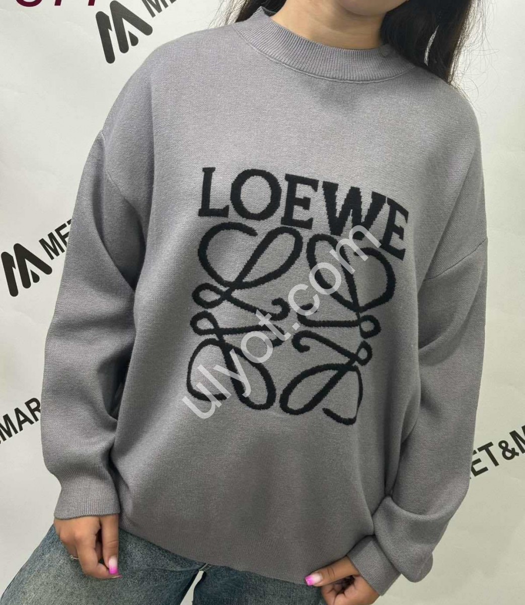 СВИТЕР LOEWE (ONE SIZE) СЕРЫЙ 877