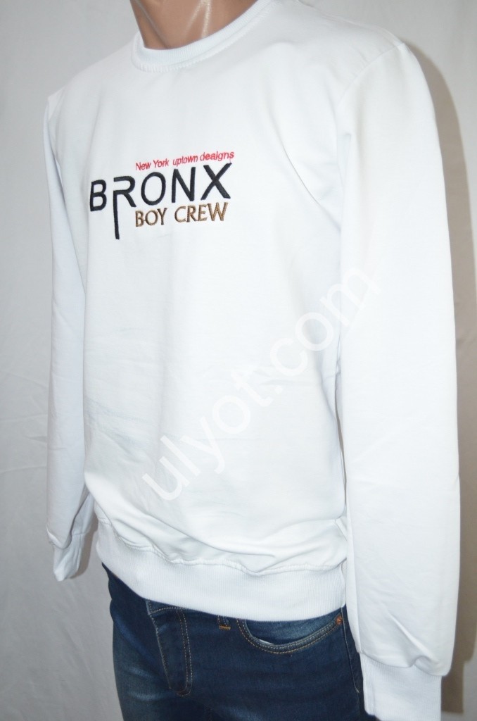 СВИТШОТ BRONX (S-2XL) БЕЛЫЙ 