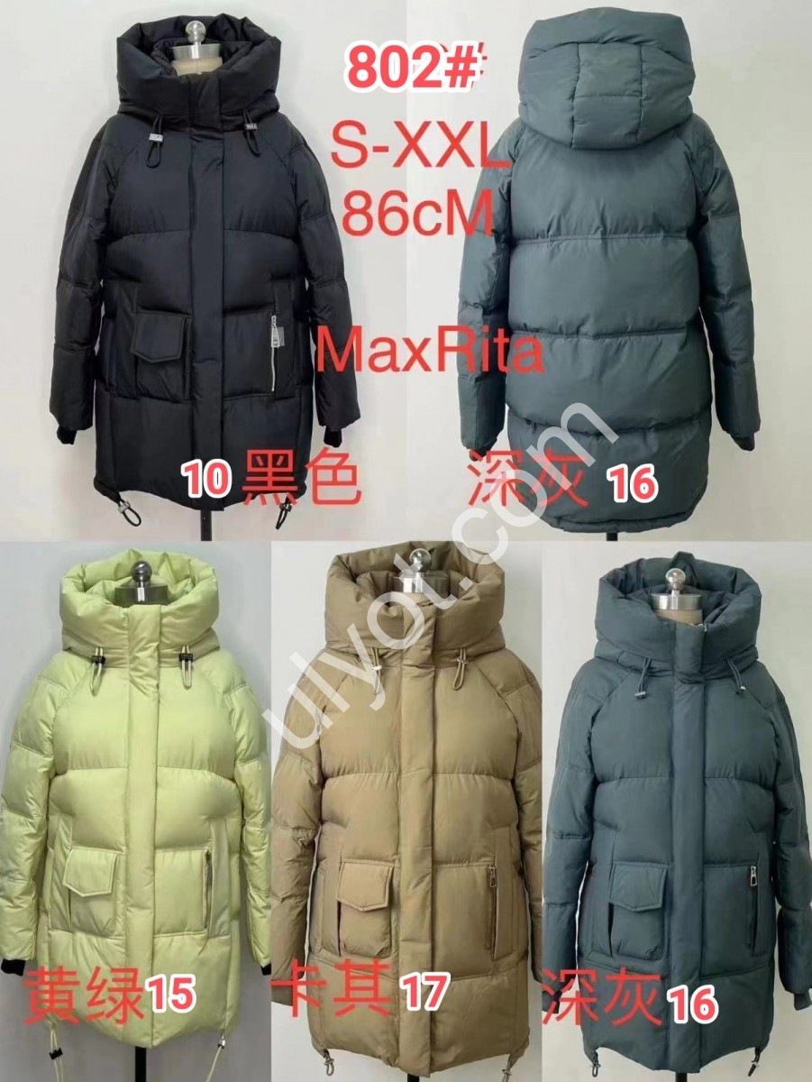 КУРТКА MAX RITA (S-2XL) ЧОРНИЙ 802