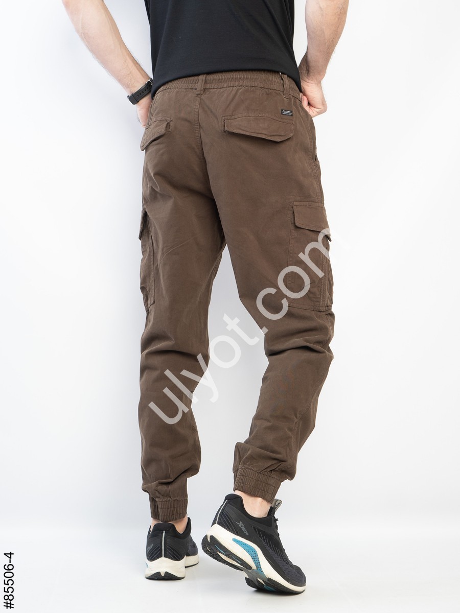 Фото 1 ДЖИНСЫ КАРГО (29-38) КОРИЧНЕВЫЙ 85506-4