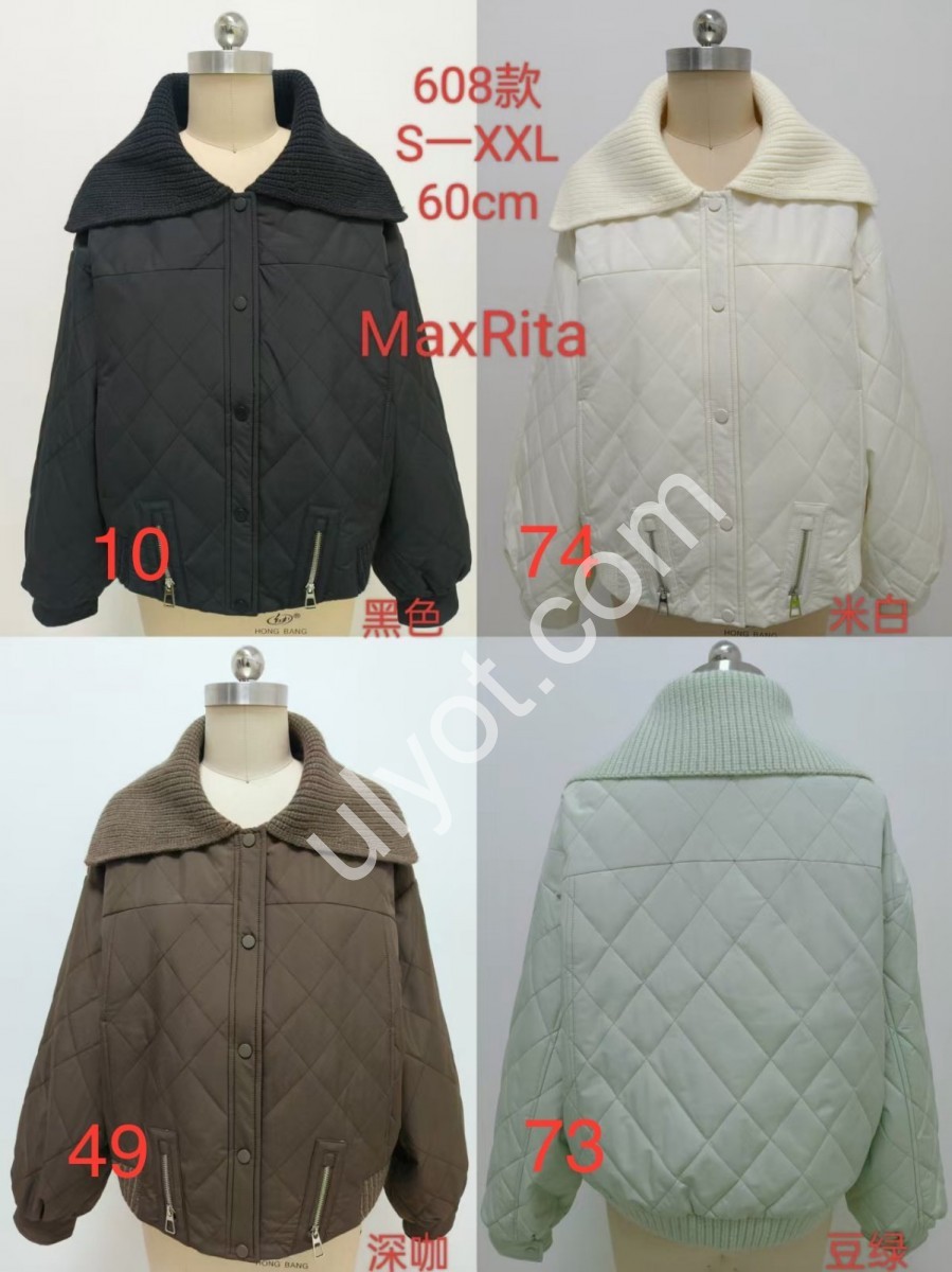 КУРТКА MAXRITA (S-2XL) ЧЕРНЫЙ 608-10