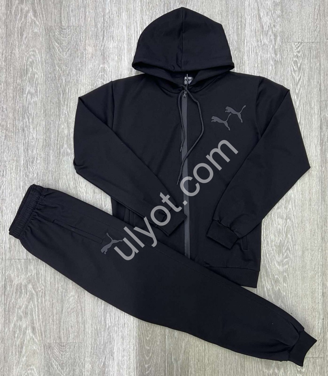 СПОРТ. КОСТЮМ P15 (M-3XL) МАНЖЕТ ЧОРНИЙ 250