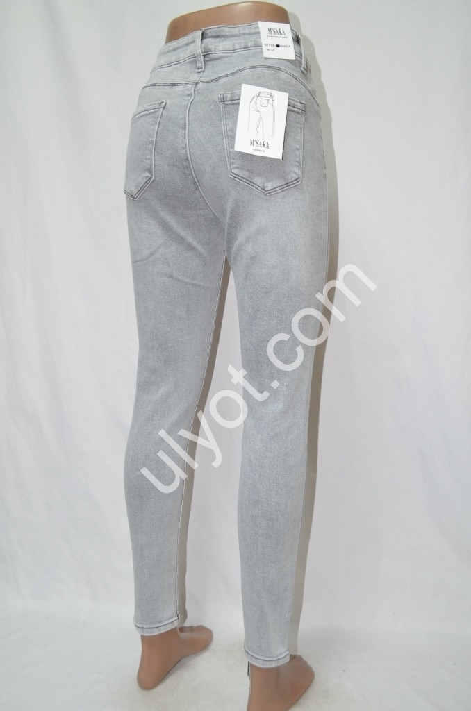 Фото 3 ДЖИНСИ M.SARA (30-38) СВ.СІРИЙ 5655-F