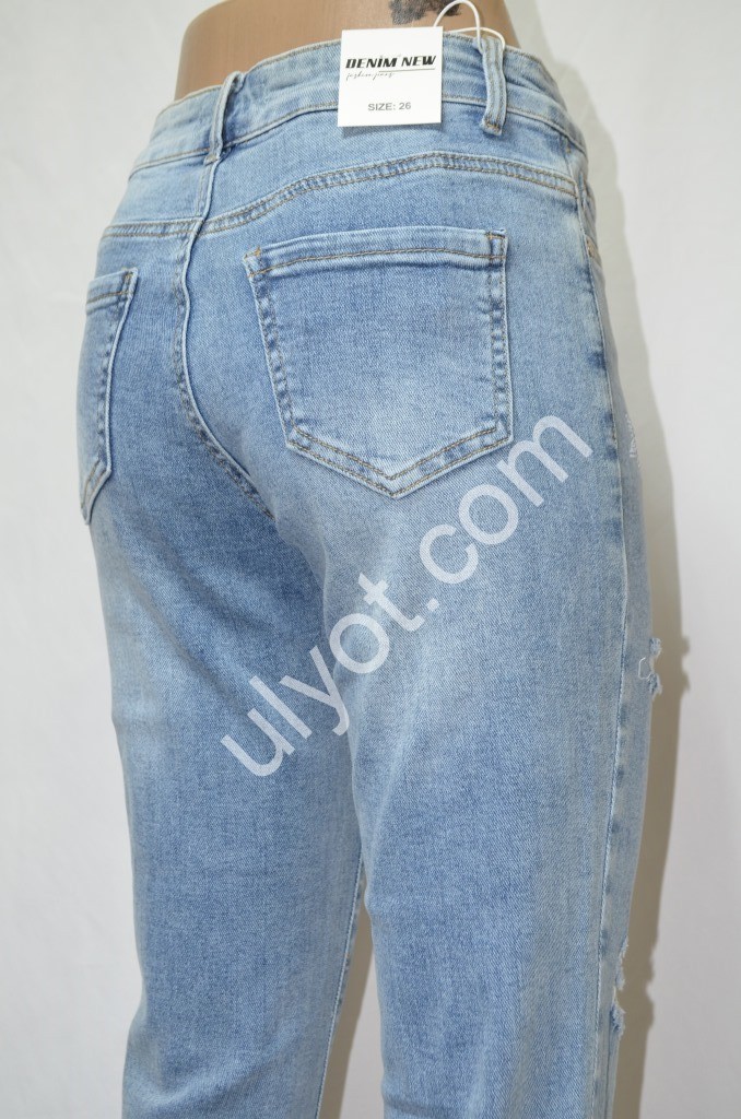 ДЖИНСЫ DENIM NEW (25-30) ГОЛУБОЙ 579