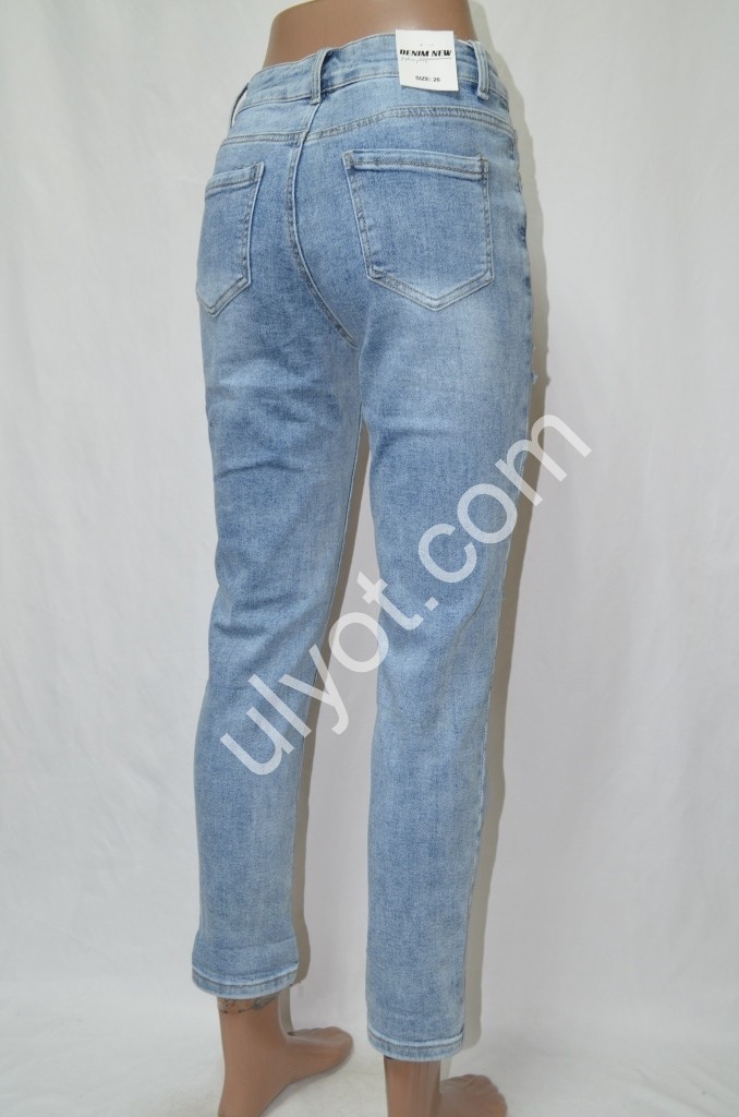 Фото 3 ДЖИНСЫ DENIM NEW (25-30) ГОЛУБОЙ 578