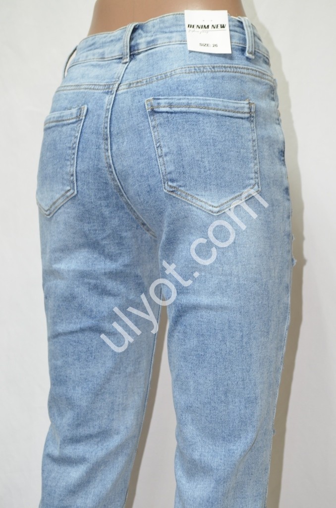 ДЖИНСЫ DENIM NEW (25-30) ГОЛУБОЙ 578