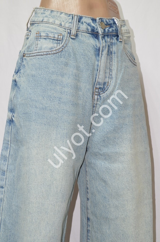 Фото 2 ДЖИНСЫ M.SARA (XS-XL) ГОЛУБОЙ 922