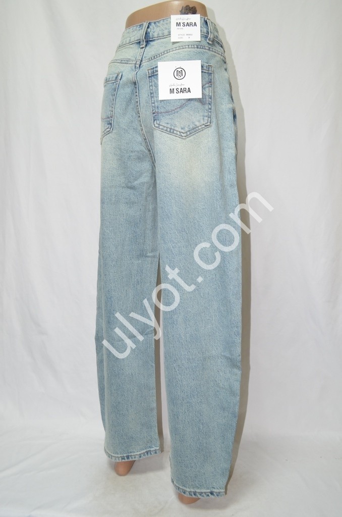 Фото 3 ДЖИНСЫ M.SARA (XS-XL) ГОЛУБОЙ 922