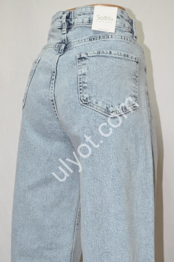 Фото 1 ДЖИНСЫ SASHA (30-36) СВ.ГОЛУБОЙ 920