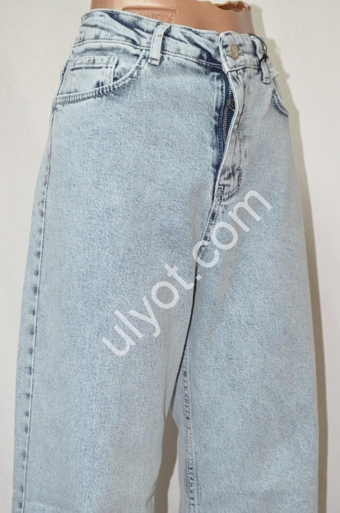 Фото 2 ДЖИНСЫ SASHA (30-36) СВ.ГОЛУБОЙ 920