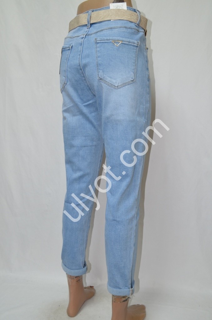 Фото 3 ДЖИНСИ M.SARA (XS-XL) СВ.ГОЛУБИЙ 2880-5