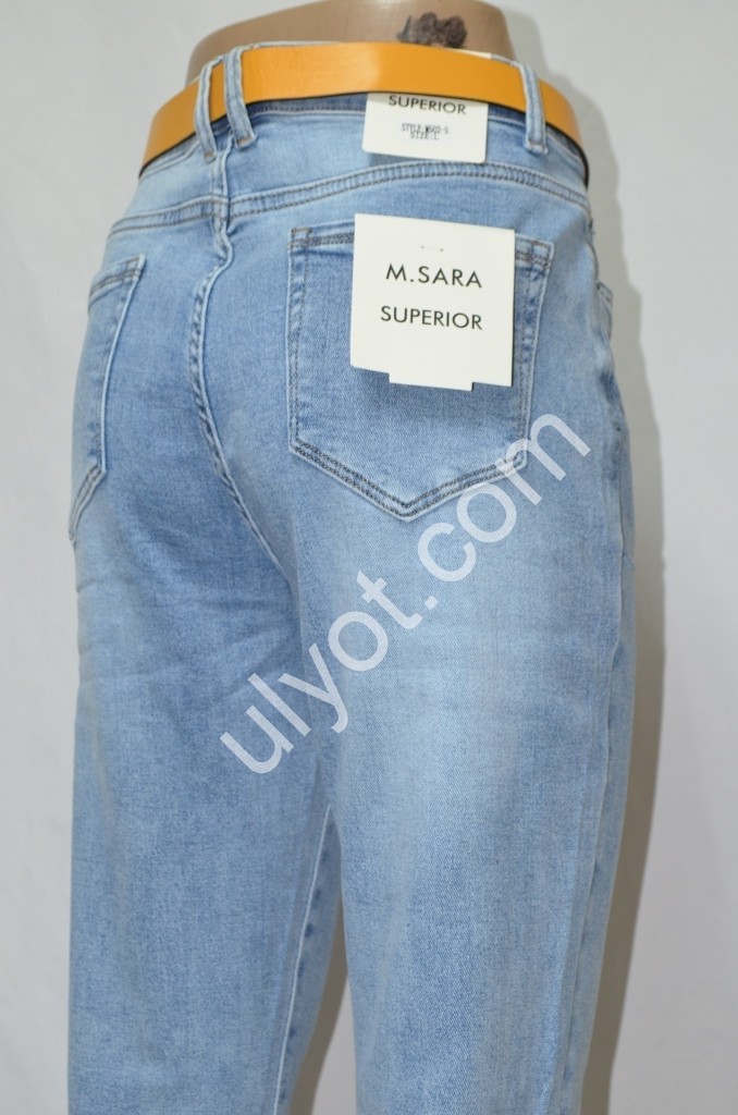 ДЖИНСИ M.SARA (M-3XL) БЛАКИТНИЙ 502-5