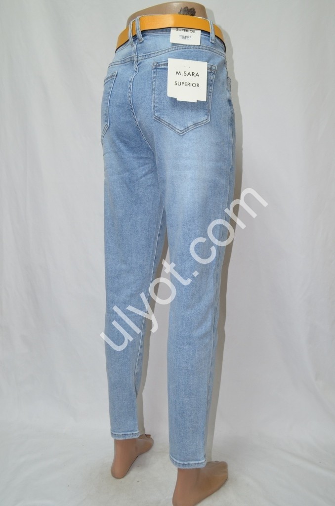 Фото 3 ДЖИНСИ M.SARA (M-3XL) БЛАКИТНИЙ 502-5