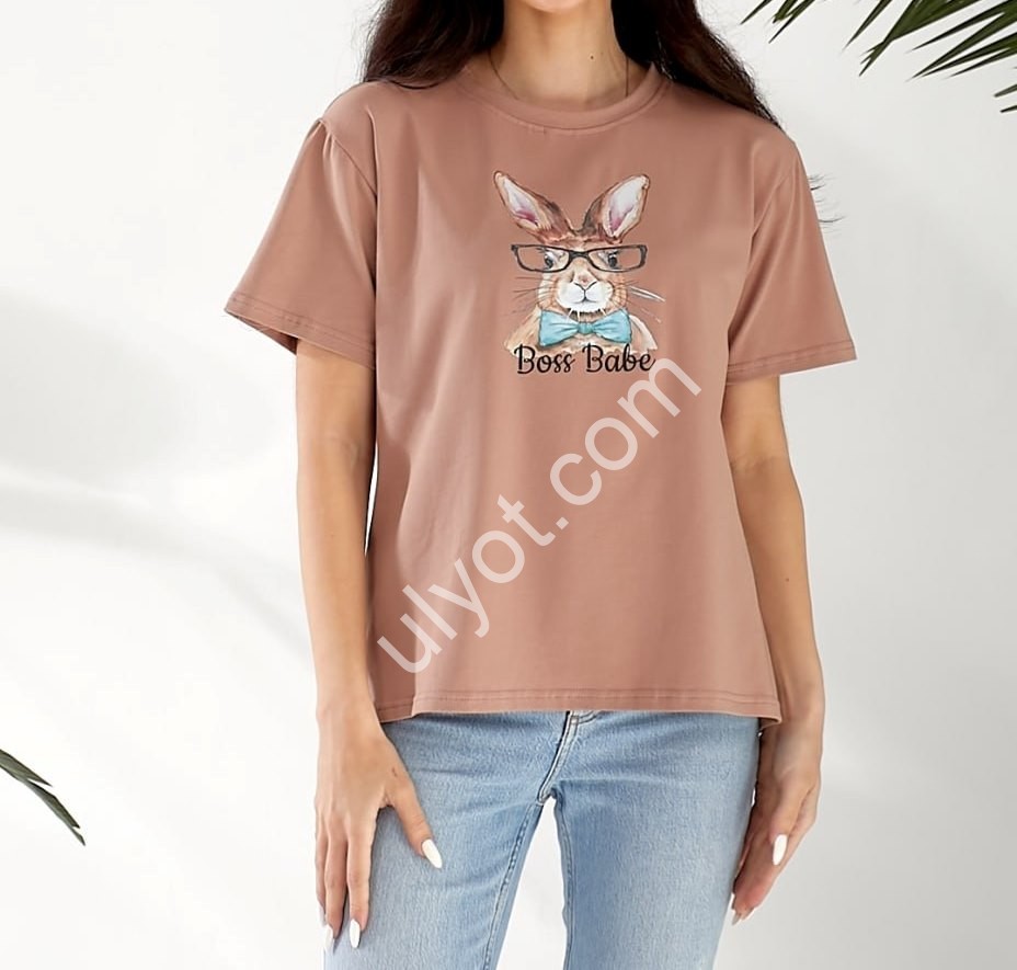 ФУТБОЛКА RABBIT (ONE SIZE 42-46) МОККО 778