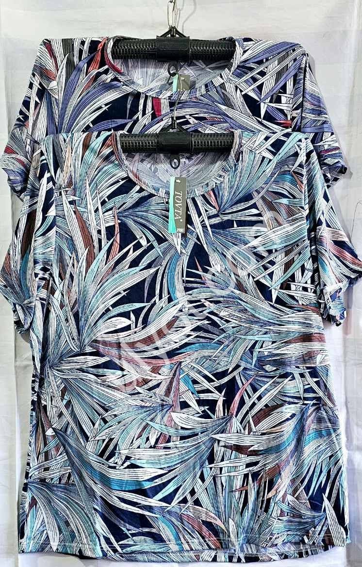 ФУТБОЛКА ЛИСТЬЯ (4XL-8XL) МИКС 
