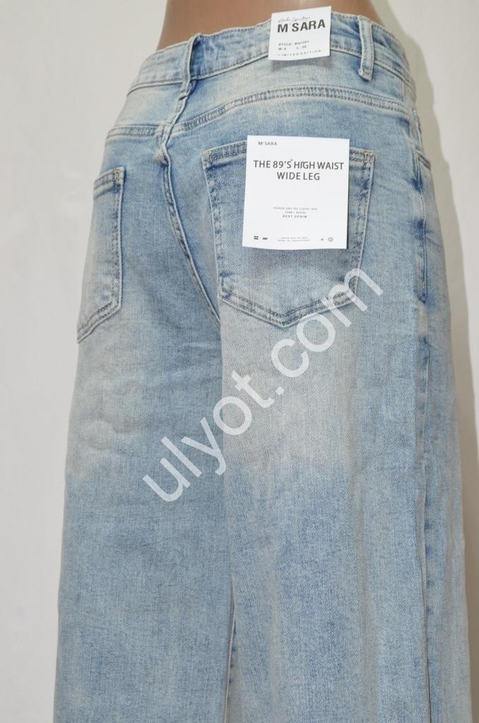 ДЖИНСЫ M.SARA (XS-XL) ГОЛУБОЙ 1351