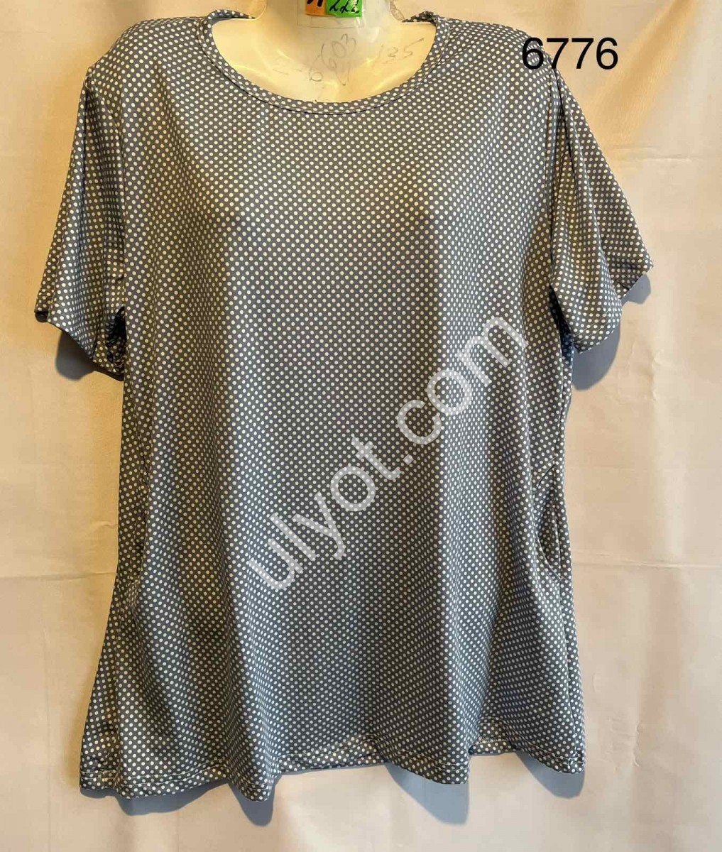 ФУТБОЛКА (XL-6XL) СІРАЯ МІКС 6776