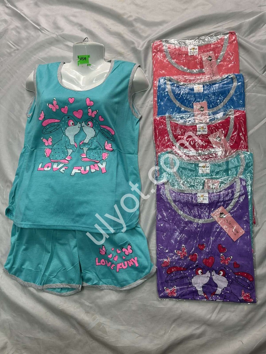 ПИЖАМА (42-50) LOVE FUNY МИКС 