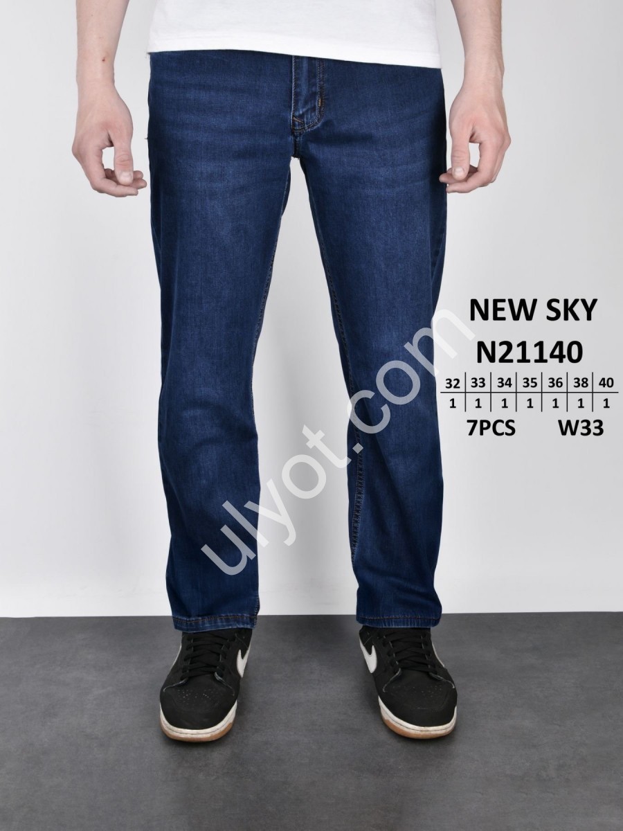ДЖИНСИ NEW SKY (32-40) Т.СИНІЙ 21140