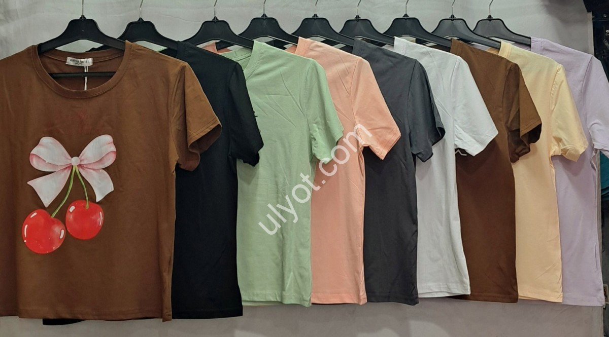 ФУТБОЛКА ВИШНЯ ONE SIZE (44/48) МИКС 5165