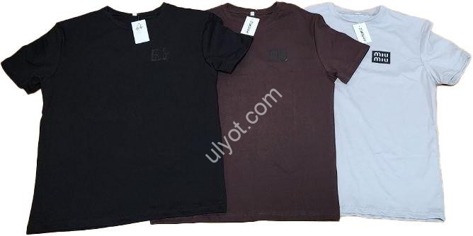 ФУТБОЛКА MIU40 (36-44) СВ.СЕРЫЙ 