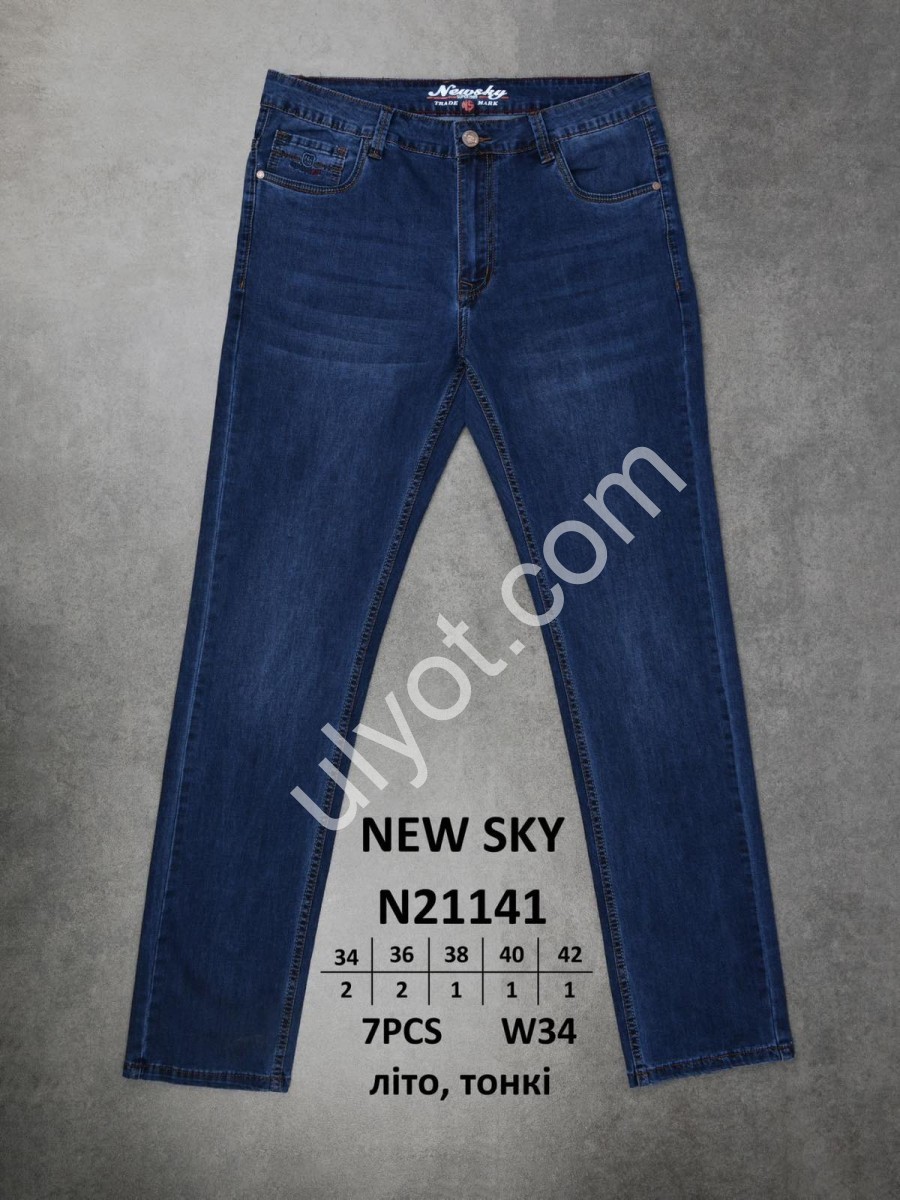 ДЖИНСИ NEW SKY (34-42) Т.СИНІЙ 21141