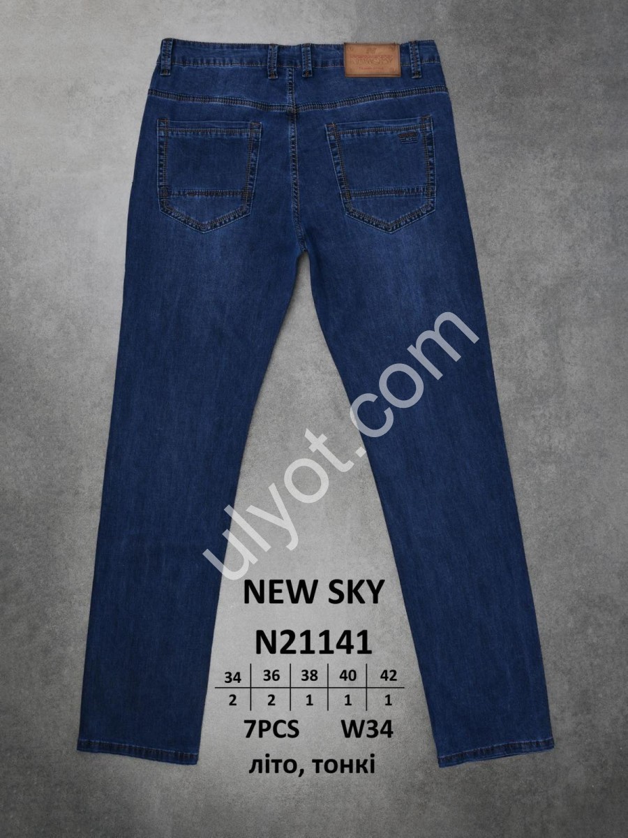 ДЖИНСИ NEW SKY (34-42) Т.СИНІЙ 21141