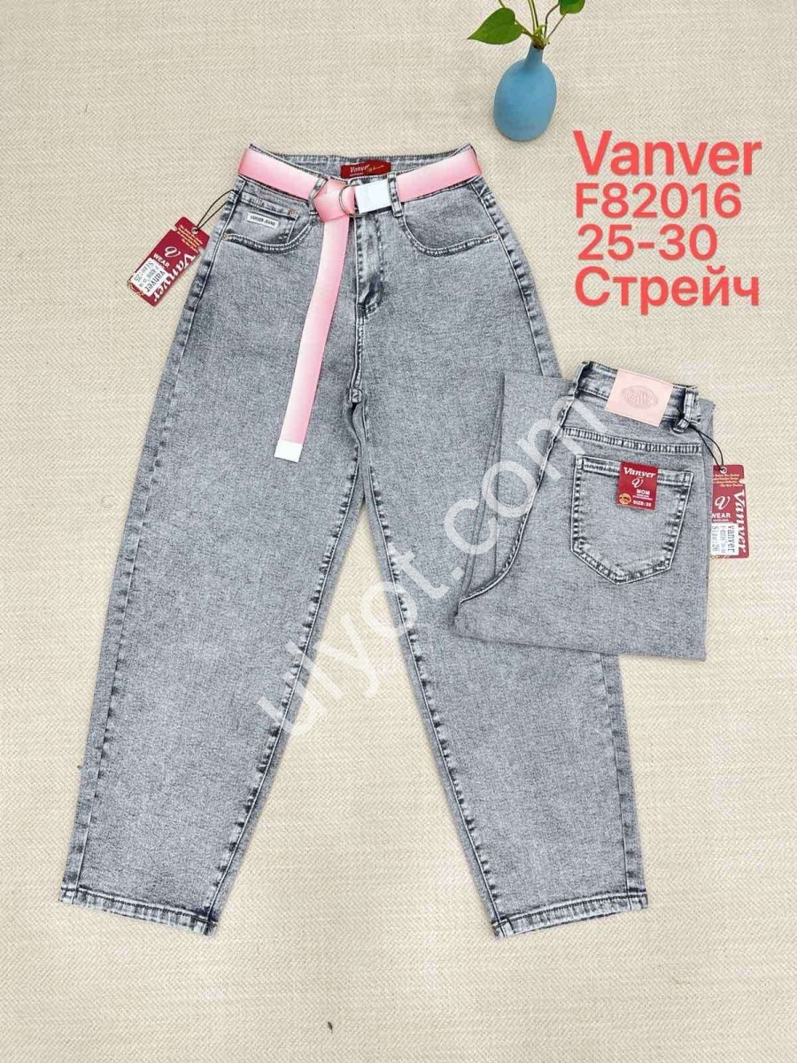 ДЖИНСЫ VANVER (25-30) ГОЛУБОЙ 82016