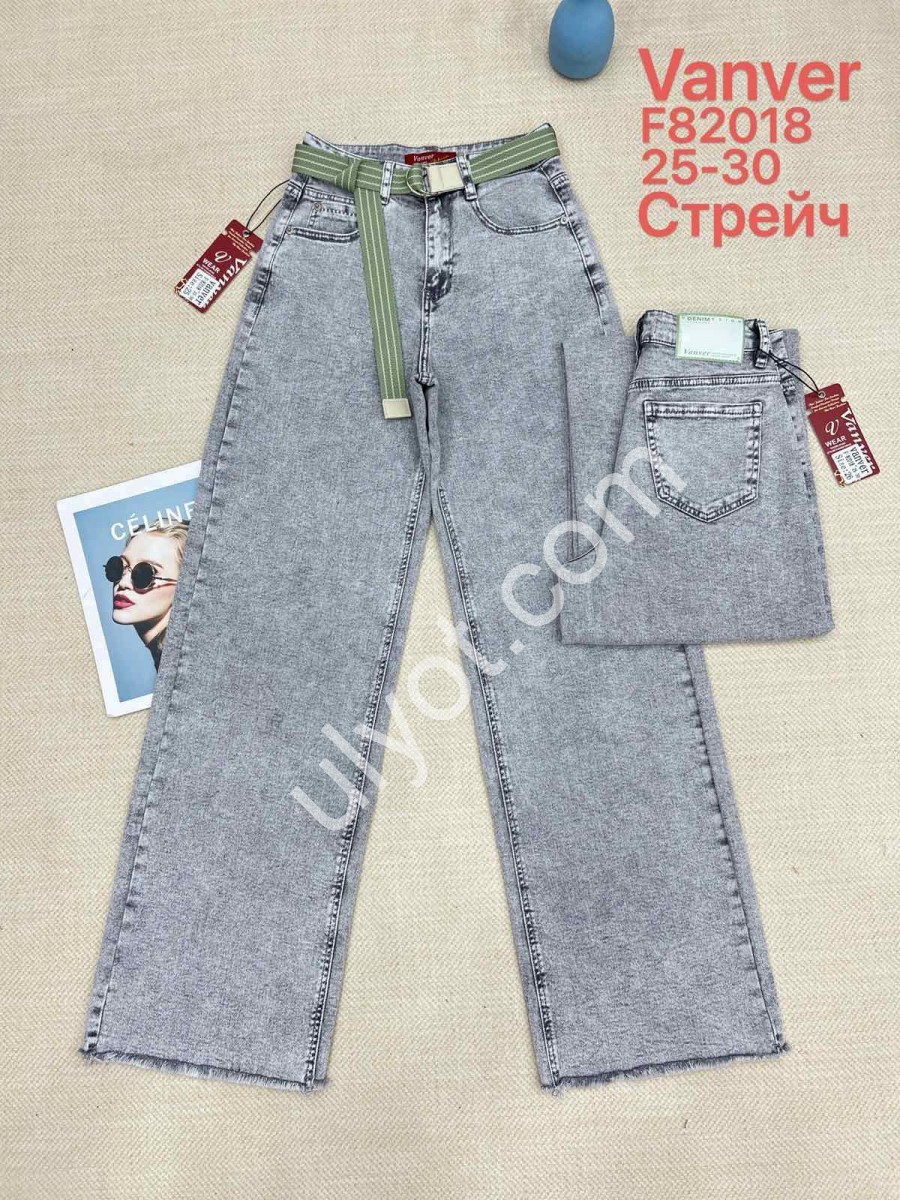 ДЖИНСЫ VANVER (25-30) ГОЛУБОЙ 82018