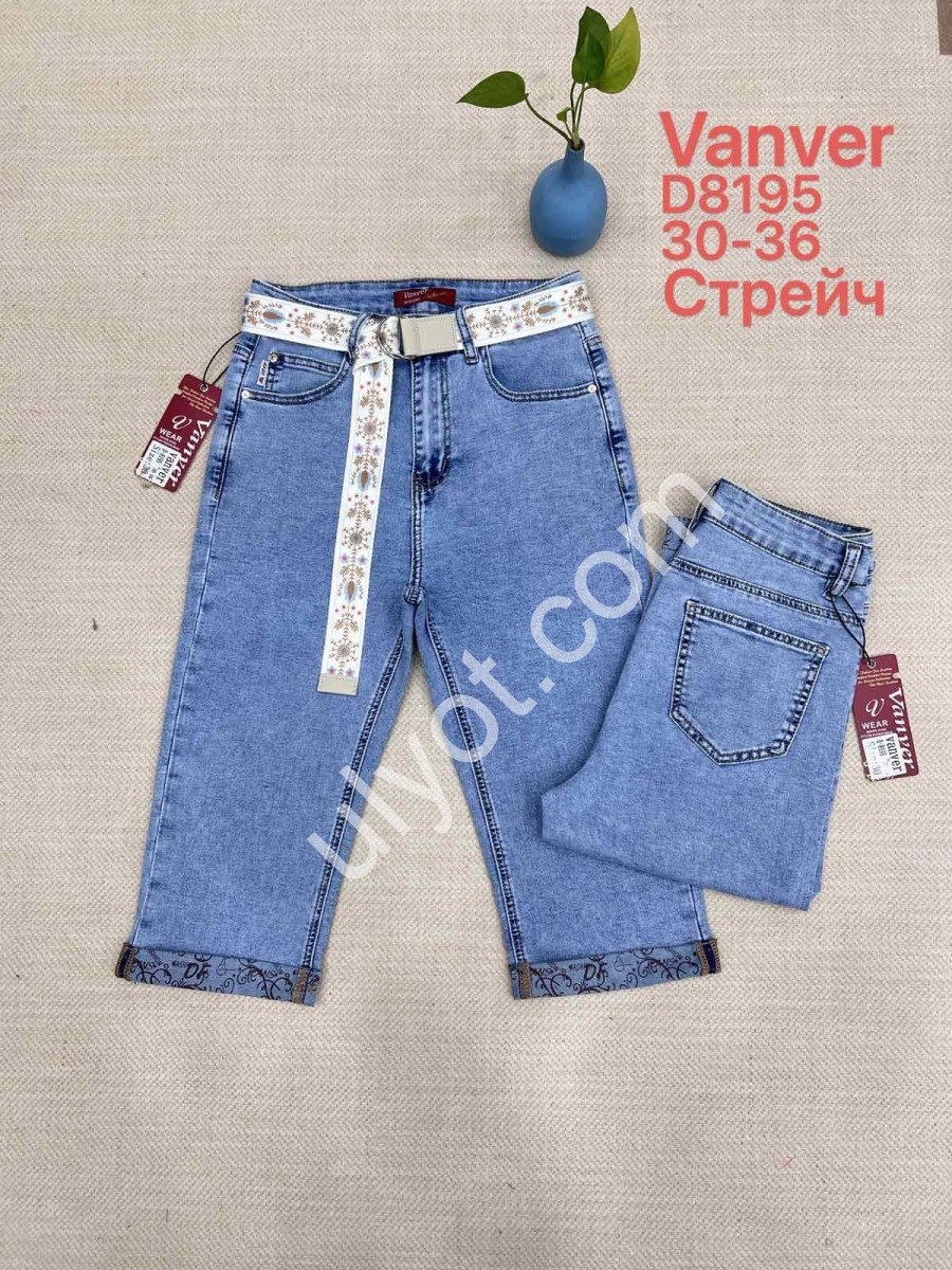 БРИДЖИ VANVER (30-36) СВ.СИНИЙ 8195