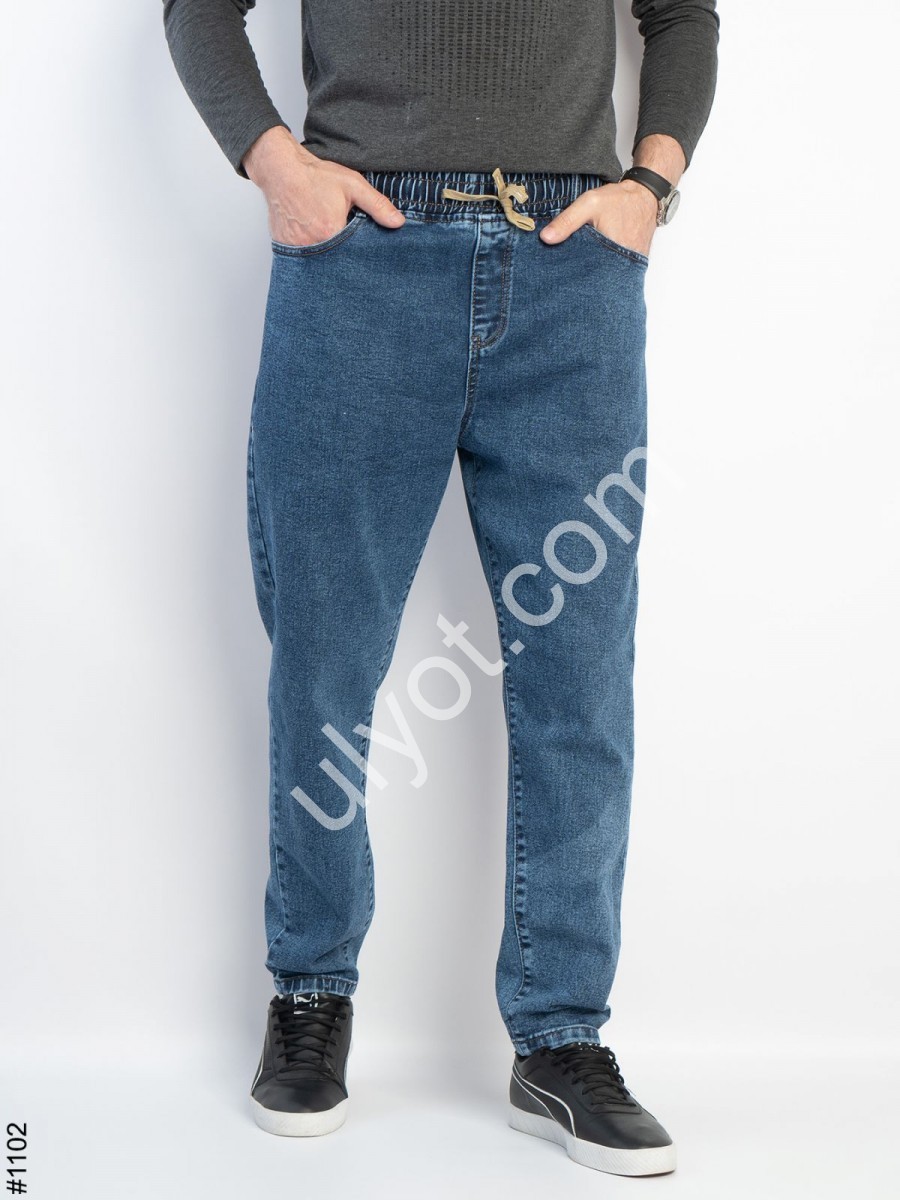 ДЖИНСИ GAXGAX MOM (29-38) СИНІЙ 1102