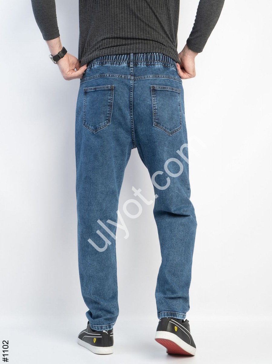 ДЖИНСИ GAXGAX MOM (29-38) СИНІЙ 1102