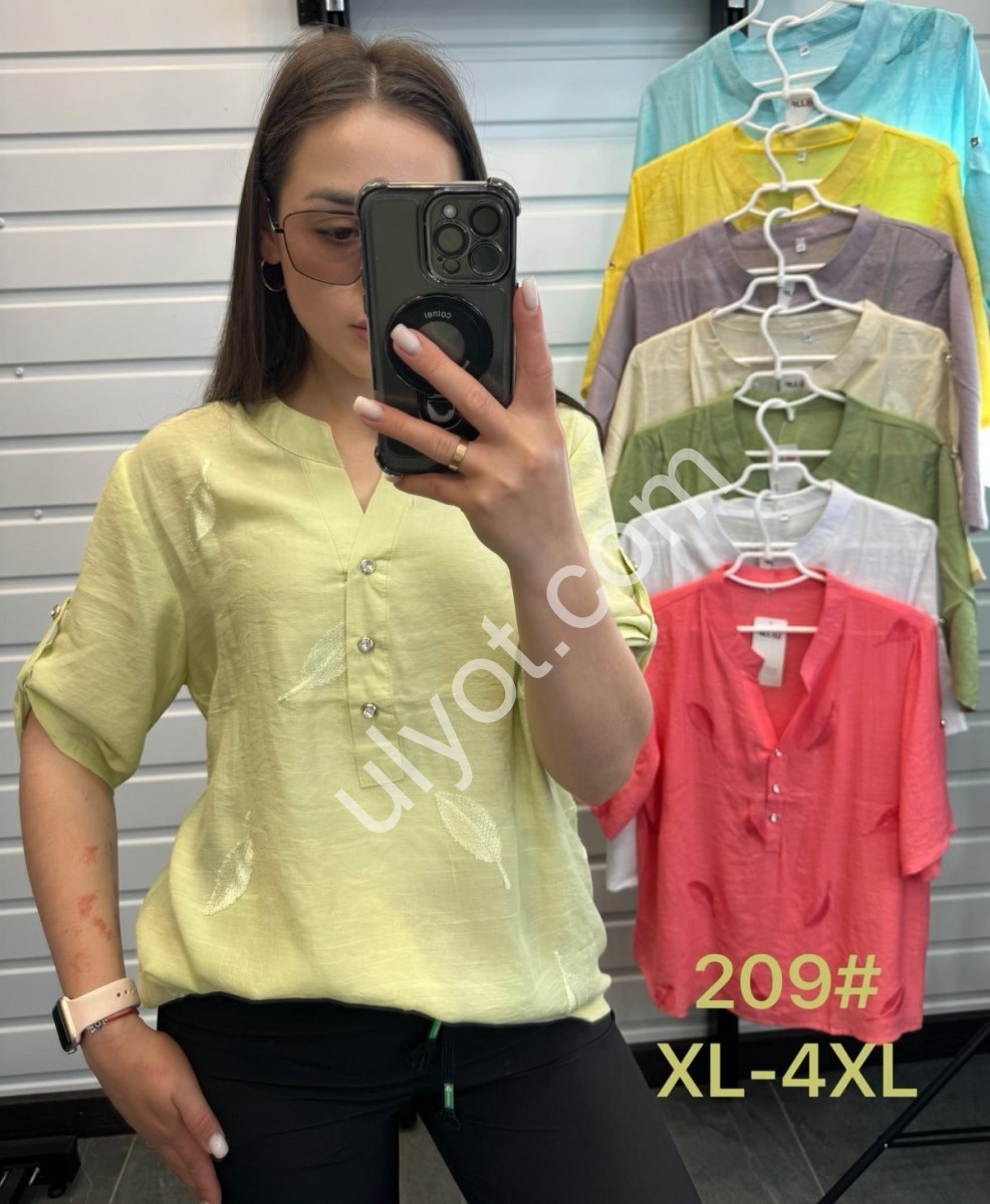 БЛУЗКА (XL-4XL) БІЖОВИЙ 209