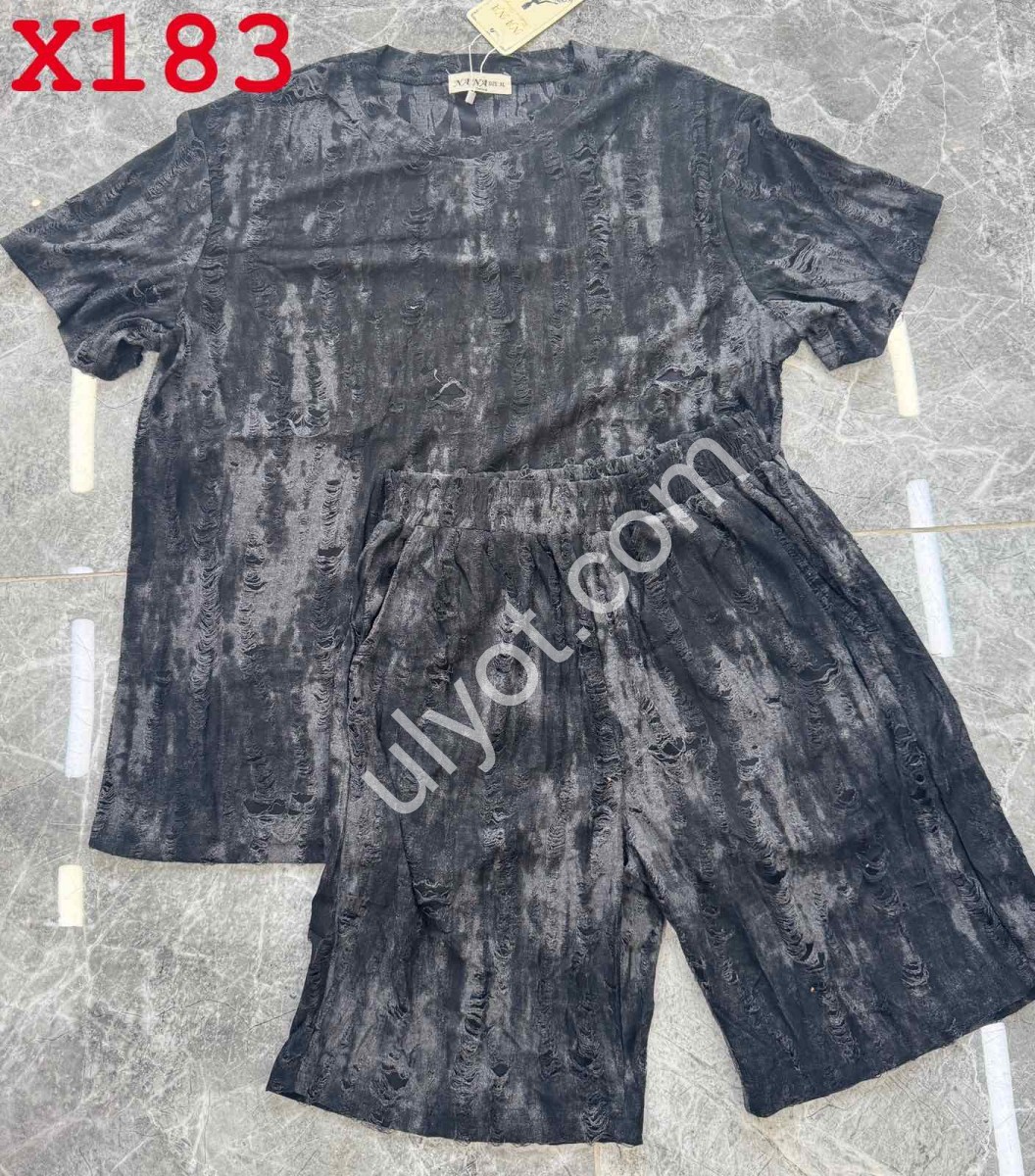 ЖІНОЧИЙ КОСТЮМ (42-48) ГРАФІТ X183