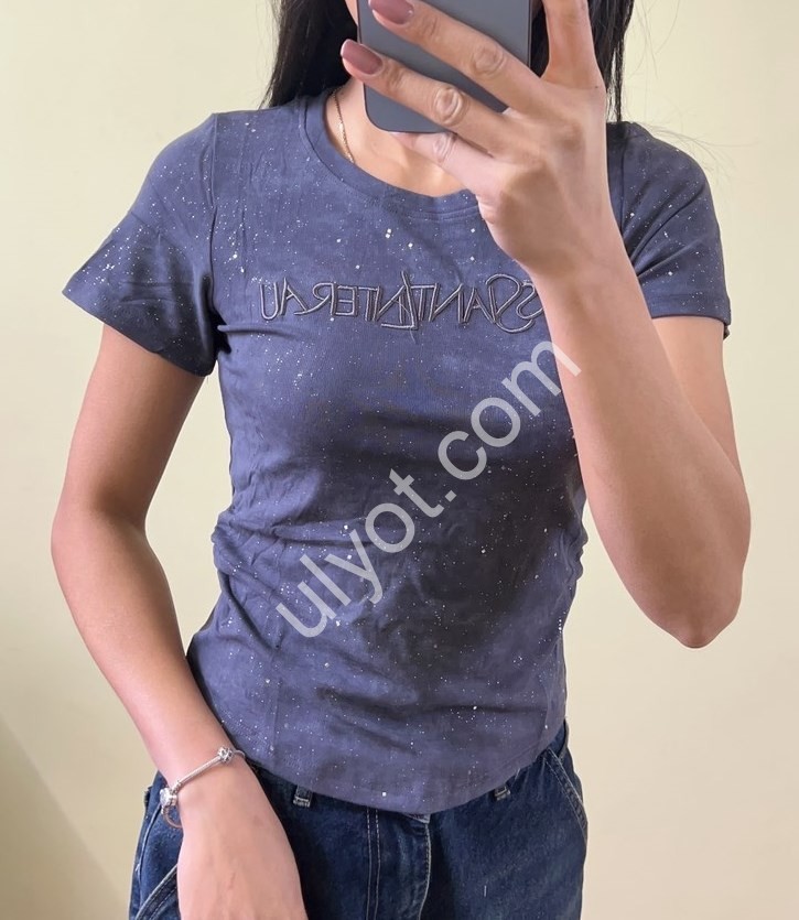 ФУТБОЛКА (S-XL) СИНІЙ DT107