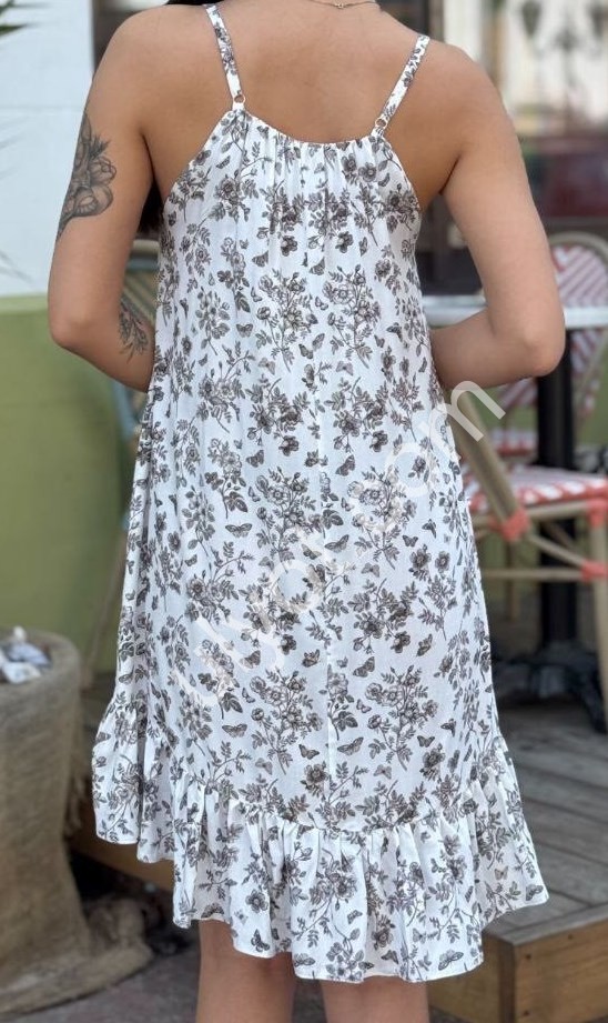 Фото 1 ПЛАТЬЕ (42-48) БЕЛЫЙ+СЕРЫЙ 3112