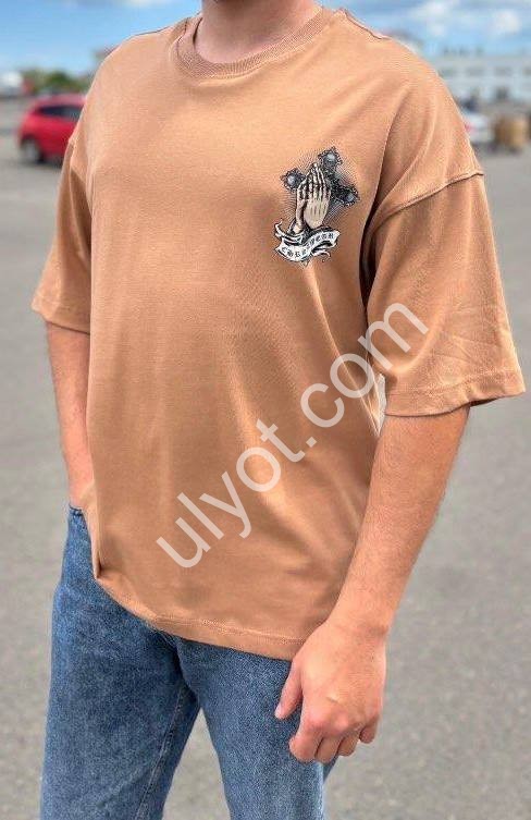 ФУТБОЛКА (M-XL) БІЖОВИЙ 300303