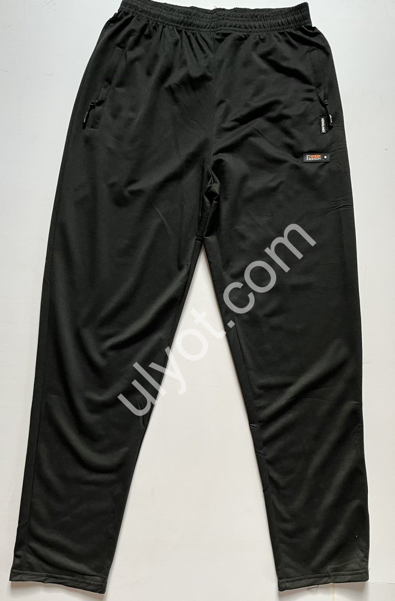 СПОРТ.ШТАНИ-88 (XL-5XL) ПРЯМІ ЧОРНИЙ 601