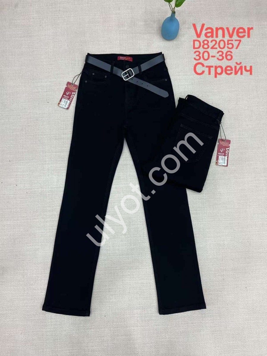ДЖИНСЫ VANVER (30-36) ЧЕРНЫЙ 82057