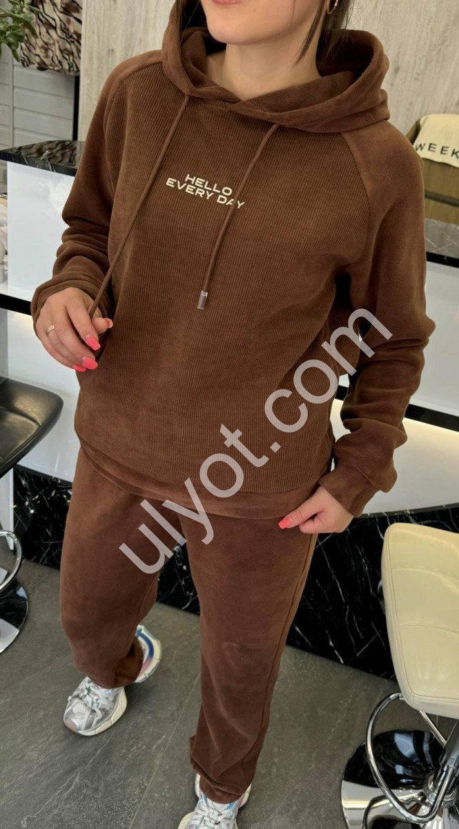 КОСТЮМ (XL-3XL) КОРИЧНЕВЫЙ 20121