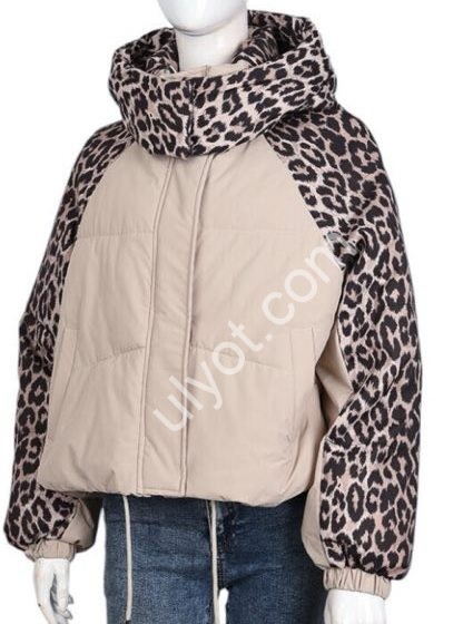 КУРТКА (M-2XL) БЕЖЕВЫЙ+ЛЕО 2605