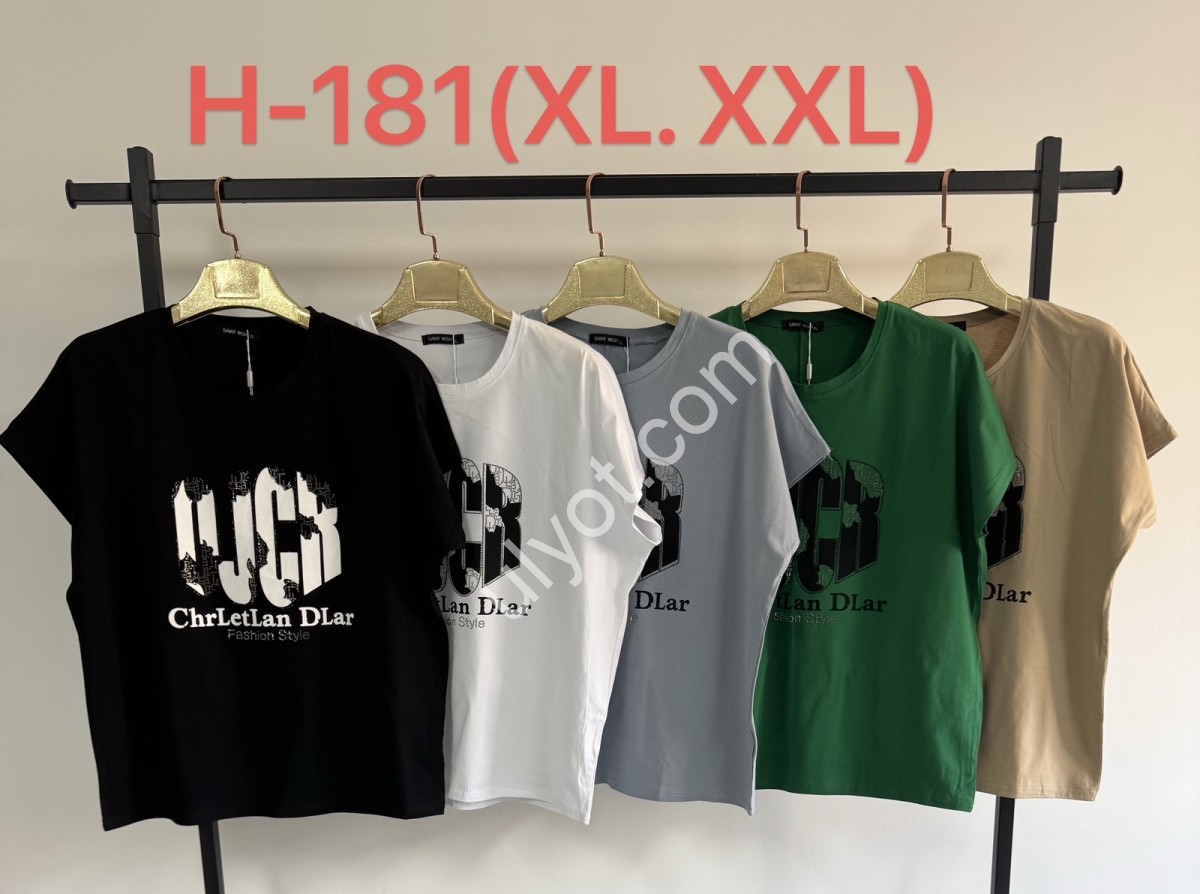 ФУТБОЛКА (XL-2XL) МИКС H-181
