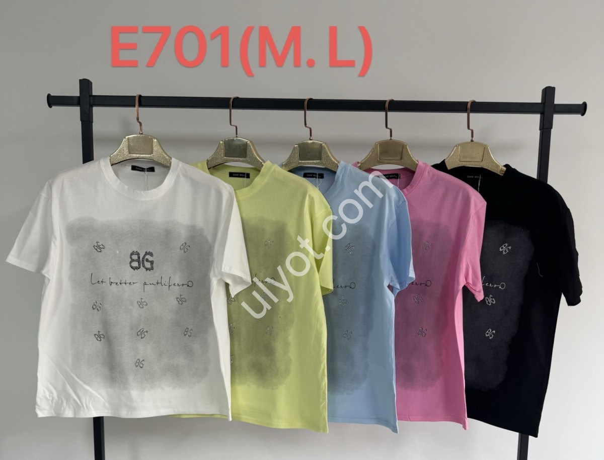 ФУТБОЛКА (M-L) МИКС E 701