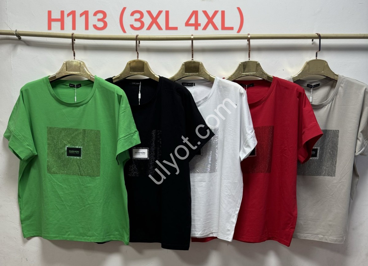 Фото 1 ФУТБОЛКА (3XL-4XL) МИКС H113